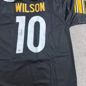 Roman Wilson Signed Autograph Custom Jersey Beckett Coa Pittsburgh Football Authentic Sports Memorabilia