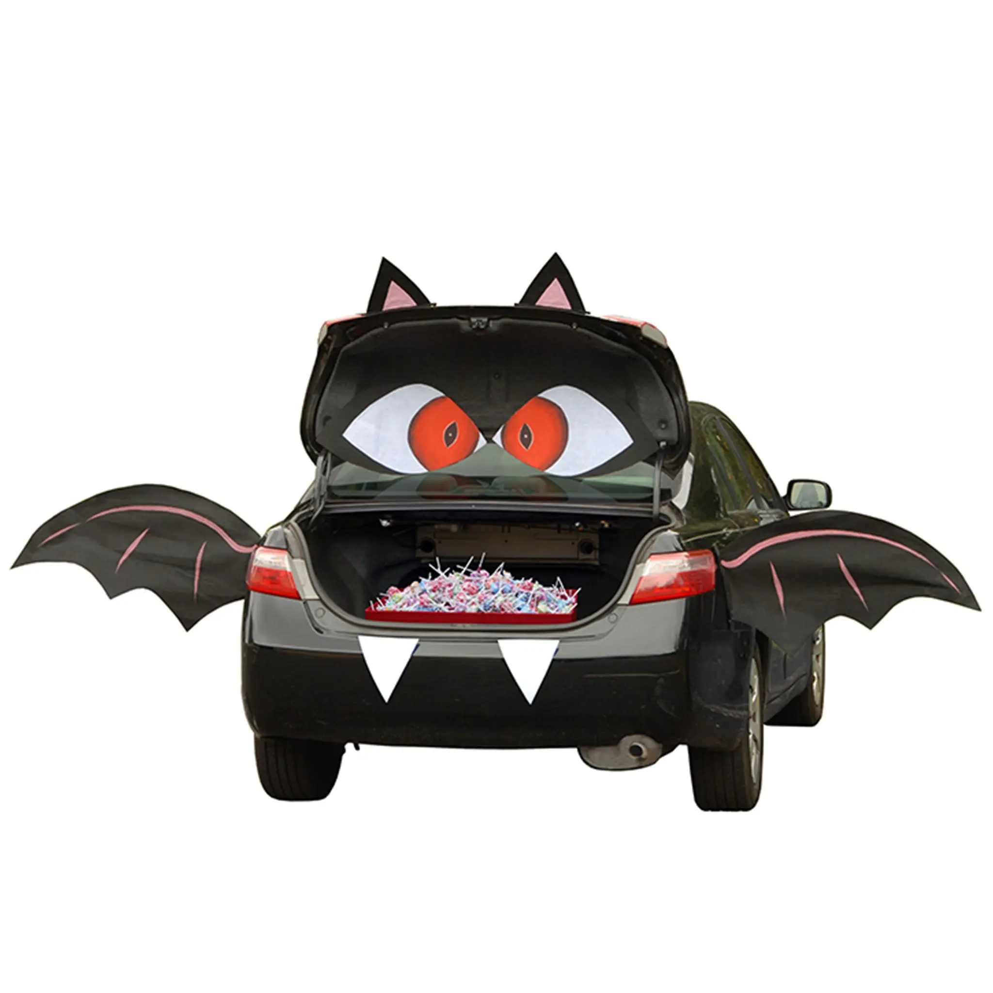 8-Piece Halloween Bat TRICKY TRUNKS Car Decoration Kit