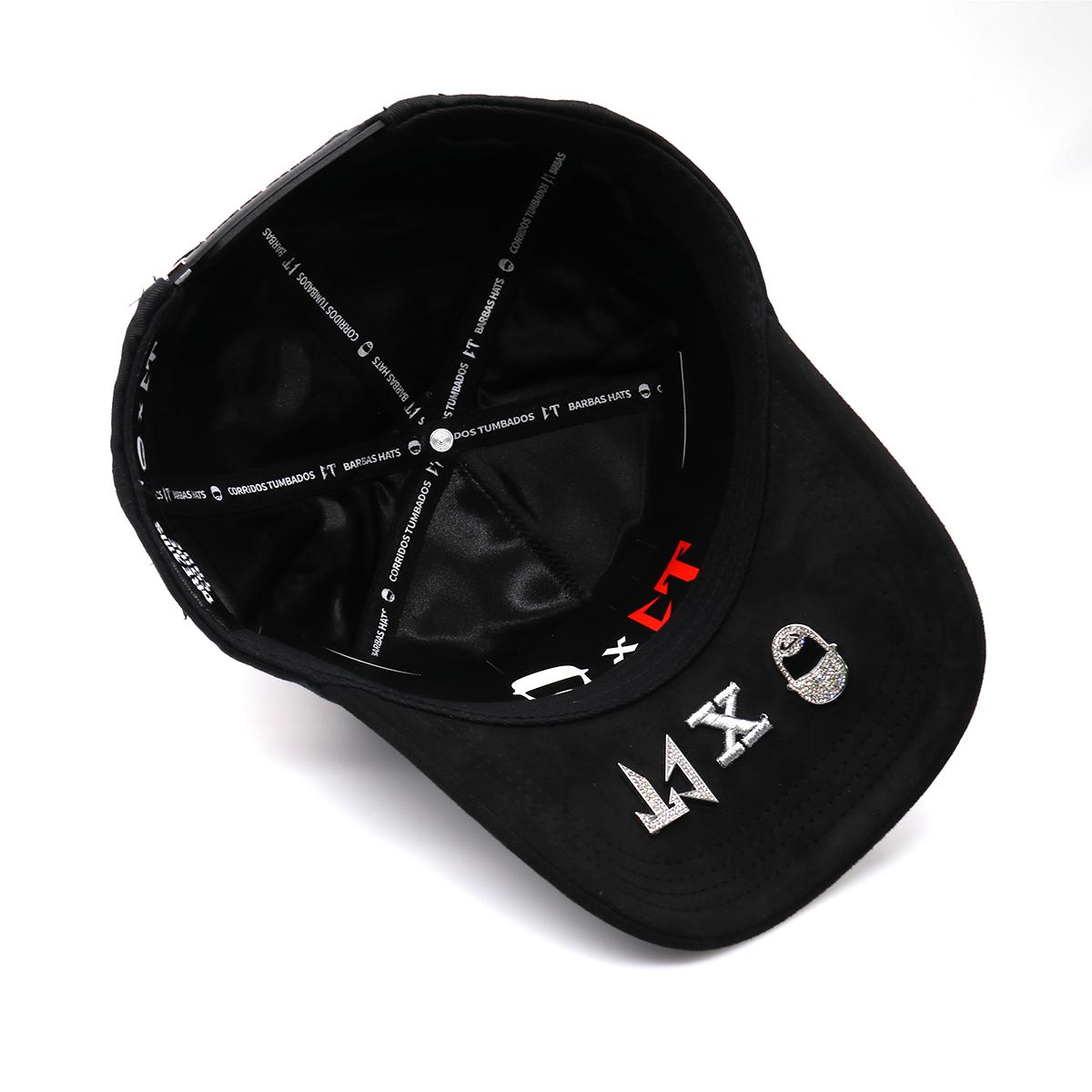 Rhinestone Star Moon Streetwear Snapback Hat - Black Embroidered Hip Hop Baseball Cap, Unisex Adjustable Urban Street Style Headwear