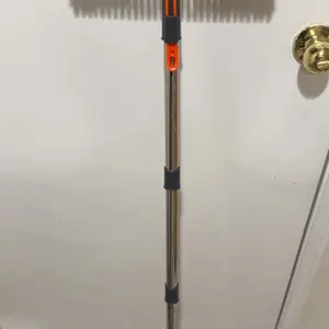 Floor Scrub Brush with Long Handle, cleaning brush,3 in 1 Scrape and Heavy-Duty Stiff Bristle Scrubber Brush for Cleaning Shower Bathroom, Patio, Garage, Kitchen, Wall and Deck,Christmas Gifts