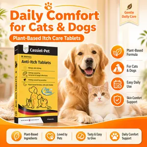 Cassiel-Pet Skin & Coat Chews for Dogs & Cats, Gentle Daily Care, Soft Coat Support, Easy to Feed, 10 Chews