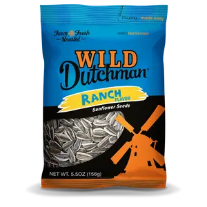 RANCH FLAVORED SUNFLOWER SEEDS • 5.5 OZ/12 pack