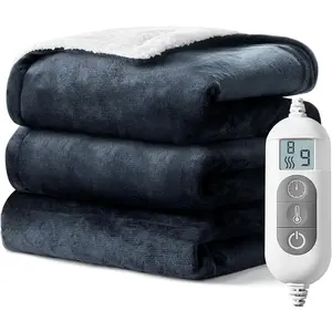 Soft Flannel Heated Throw Blanket Fast Heating Electric Blanket with 8 Heating Levels 9 Hours Auto Shut Off Ideal for Home Sleep A Thoughtful Gift for Elders