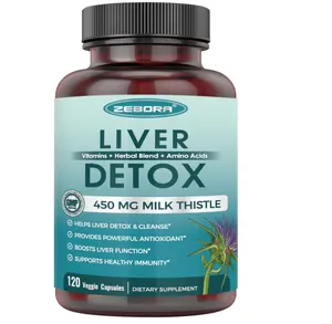 Milk Thistle Supplement for Liver Cleanse Detox & Repair, Liver Supplement with 450 mg Milk Thistle Extract (80% Silymarin) for Liver Support and Health, GMO-Free, 120 Veggie Capsules (60 Day-Supply)