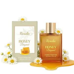 50ML Bergamot Honey Perfume, Contains Honey, Oud, Patchouli, Vanilla, Long-Lasting, Suitable for Men and Women, Ideal for Everyday Wear, Aromatic Woody Fragrance