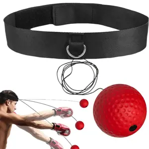 Boxing Reflex Ball for Adults and Kids React Reflex Balls on String with Headband Improve Hand Eye Coordination, Punching Speed, Fight Reaction