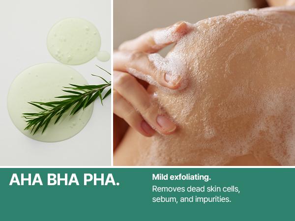 AHA-BHA-PHA Body Care Set - Gentle Exfoliating Body Wash for Acne-Prone Skin & Daily Soothing Body Lotion with Centella - Korean Skincare