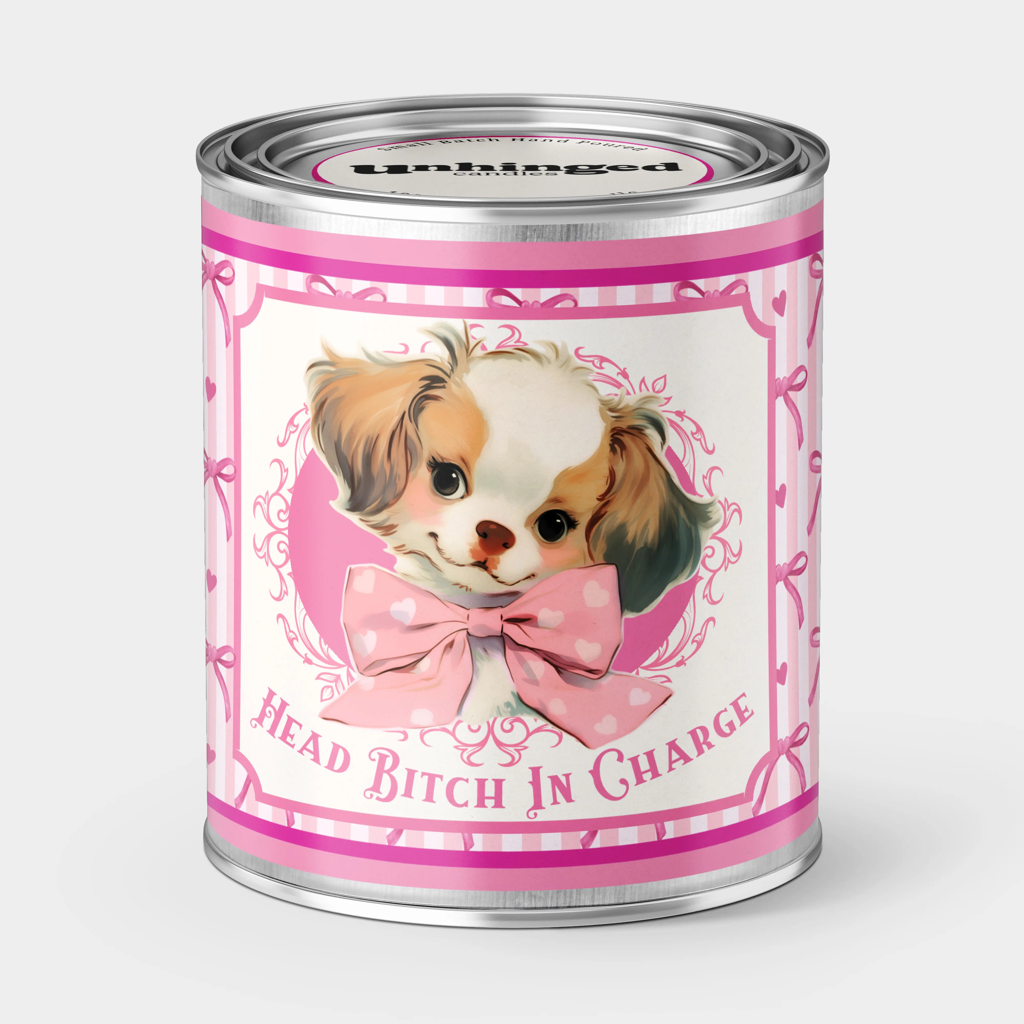 Head Bitch in Charge Sweet Puppy Soy Wax Candle For Dog Moms Boss Gift
