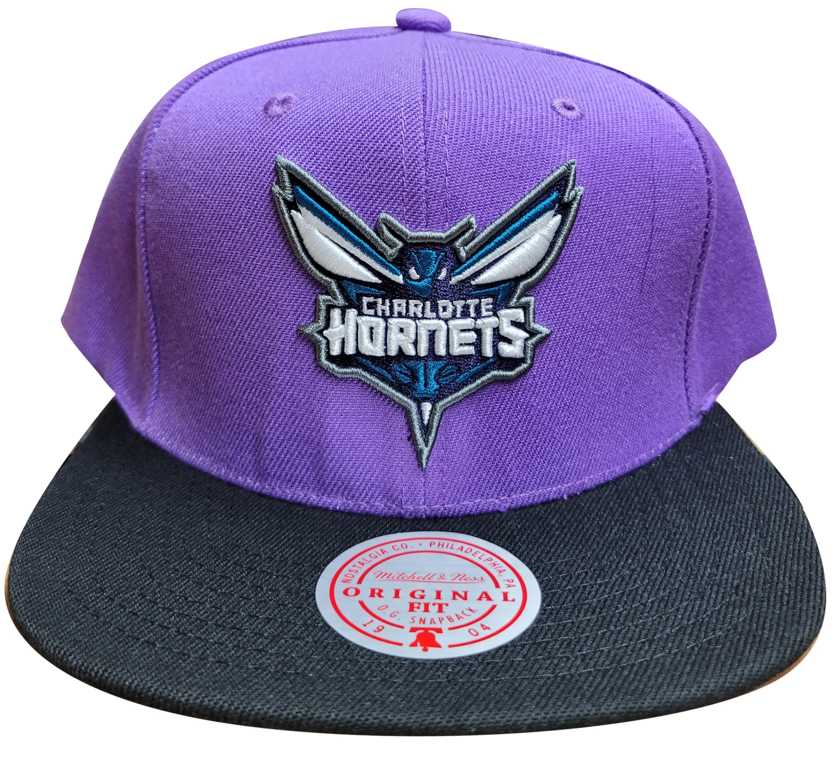 Men's Mitchell & Ness Purple/Black NBA Charlotte Hornets Easter Snapback