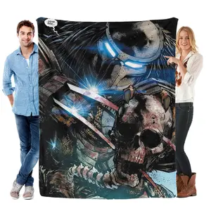 Four Predator series flannel blanket soft and cozy Ideal for Lounging and Napping