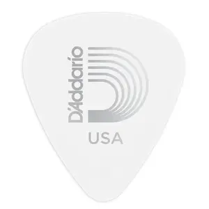 Planet Waves White-Color Celluloid Guitar Picks, 25 pack, Extra Heavy