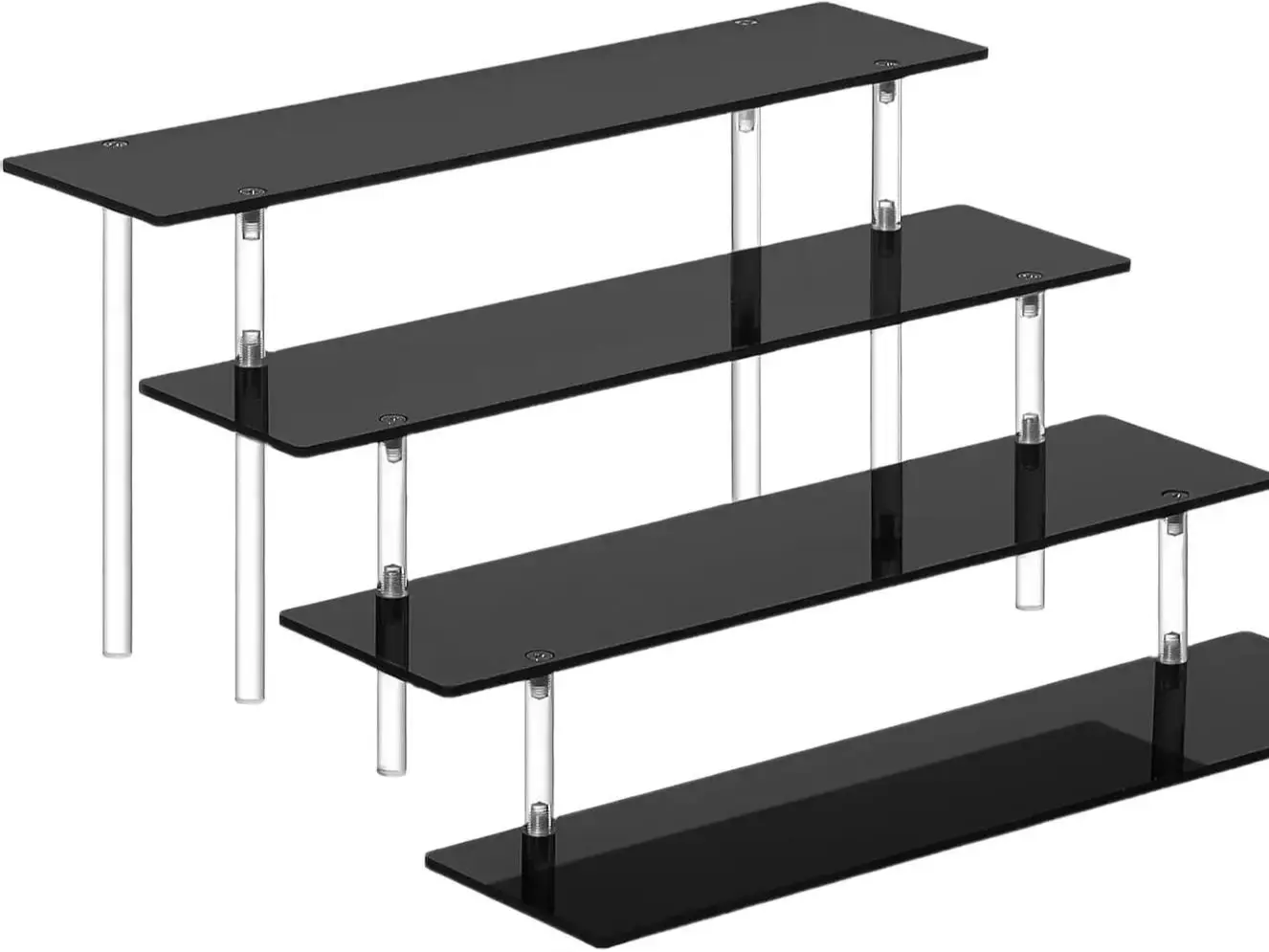 Funko POP 4 Tier Perfume Organizer Stand with Acrylic Risers, Display Stands for Perfume Shelf, Dessert Display & Figure Stand