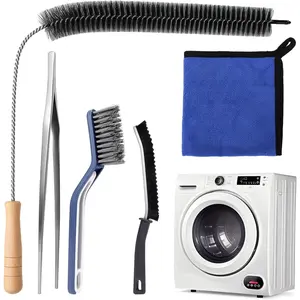 5 Pack Dryer Vent Cleaner Kit,Dryer Lint Brush Vent Cleaner,Dryer Lint Trap Tool,Laundry Room Lint Remover Accessories,