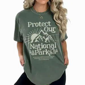 Protect Our National Parks T-Shirt, Nature Lover Tee, Outdoor Hiking Shirt, Vintage Mountain Graphic Tee, Retro Nature Tee