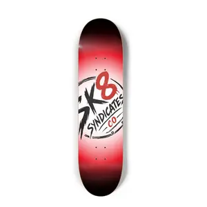 SK8 Syndicates Co. "Red Fade" 8.25 Deck