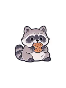 Adorable Raccoon Turtle Dinosaur Enamel Pin, Cow Siamese Cat Unique Brooch for Men Women Daily Clothing Decoration, Perfect Gift for Family Friends