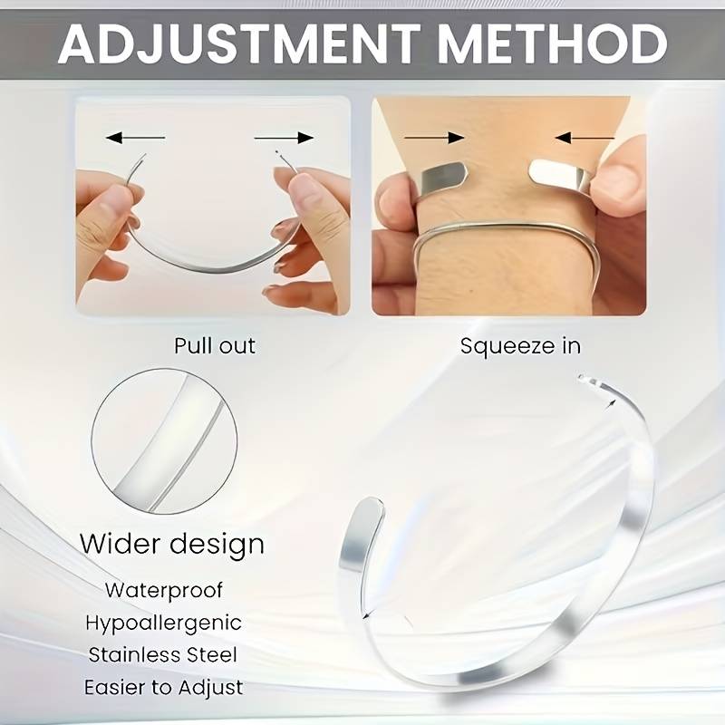 2pcs Silvery Smooth Bangle And Snake Chain Bracelet Set, Minimalist Dual Style for Stacking, Understated Perfect Gift for Men Father Son Boyfriend