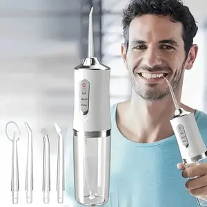 Portable Water Flosser Dental Oral Irrigator, Deep Cleaning, Wireless, 4 Modes, Rechargeable, Travel-Friendly, Fresh Breath, Gum Health