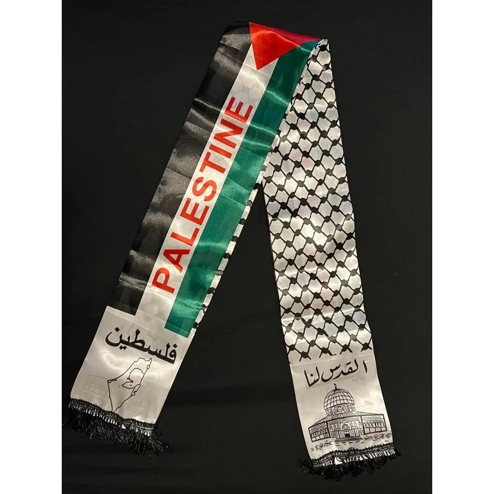 Unisex Satin Palestine Scarf
