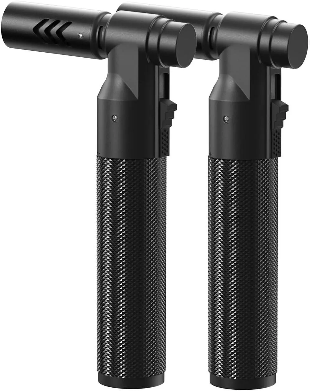 2 Pack Butane Torch Lighter Soldering Torch Refillable Adjustable Kitchen Blow Torch for DIY Grill BBQ Baking Desserts Melting Camping(without Fuel)
