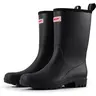 SUREWAY Women's Mid Calf Rain Boots, 8-Inch Matte Waterproof PVC Rubber Gardening Shoes, Comfortable & Lightweight for Outdoor Walking, Easy On/Off