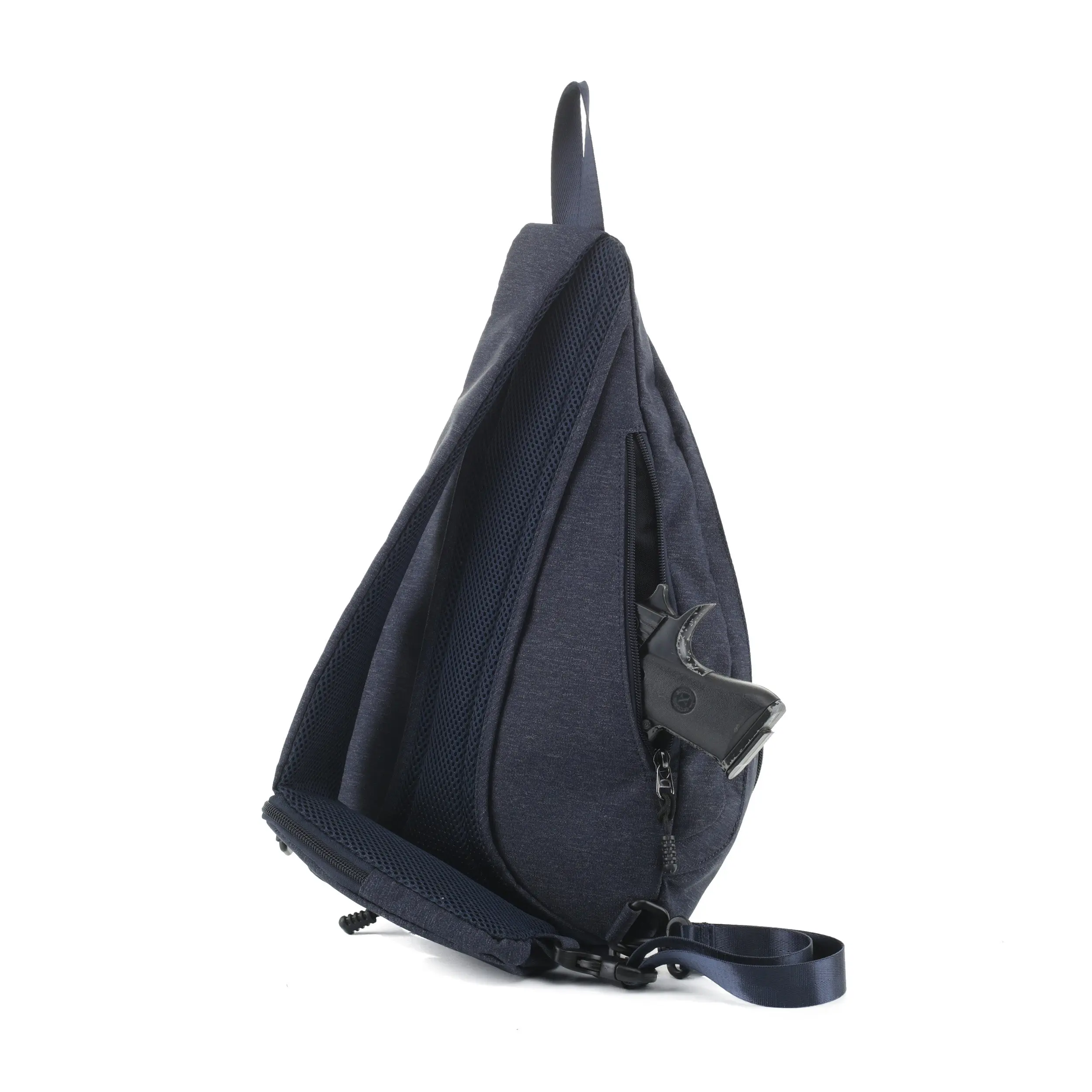 2349 Peyton Crossbody Sling Backpack Concealed Carry Purse Outdoor Chest Peyton Unisex Sling Backpack – Hiding Hilda, LLC main image 4