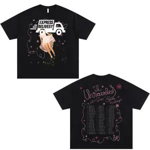 Graphic Olivia The Unraveled Tour Cotton T Shirt - Unisex Oversized Streetwear Concert Music Merch - Gift For Fans