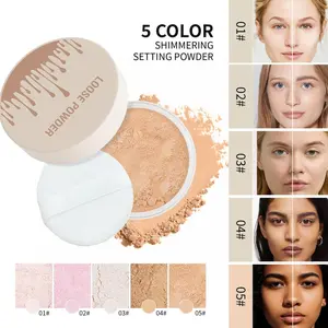 Matte Cosmetic Setting Powder - Fine Grain, Smooth Soft-Focus Texture, Waterproof & Anti-Fade Formula, Blurring Mattifying Finish, Ideal for Daily & Party Use