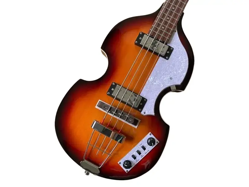 New ChillCat Vintage Series Groove VS Electric Bass Guitar, Featuring 2 Volume Controls