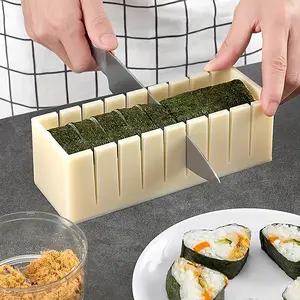 3Pcs DIY Sushi Mold Set, Premium Bento Accessories , Reusable Sushi Roll Tool for Home Kitchen, Ideal for Meal Prep Lovers & Home Cooks