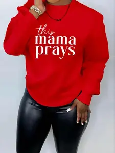 This Mama Prays Sweatshirt, Mama Shirt, Valentine Day Gift, Women's Clothes for Daily Wear, Gift For Mama, FOr Women