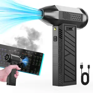Turbo Jet Fan Turbo Blower -Blow and Suction 2 in 1,High-Power Rechargeable High Speed Blower for Keyboard/PC/Car Cleaning Electric Air Duster Portable Cleaning Blower Tool Cleaning Blower Tool Cordless Blower, Portable Handheld Blowers