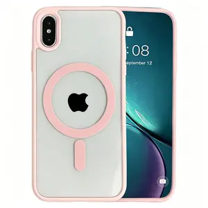 Magnetic Wireless Charging Protective Phone Case Smartphone for IPhone X XS XR XS Max Hard Acrylic Cover Protection Accessories Shockproof Phone Accessory