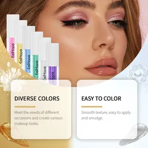 Glitter Liquid Eyeshadow Glitter Liquid Makeup Eye Colorful One Palette Multi-use Shiny Eyeshadow Smooth Blend