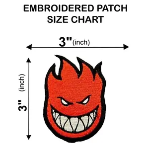 Spitfire Flame Skate Patch Rare Embroidered Iron/Sew On Streetwear Logo Applique  Siraj Sports (992)