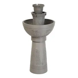 Belmont Garden Aurel Cordless Modular Fountain w/Bird Feeder