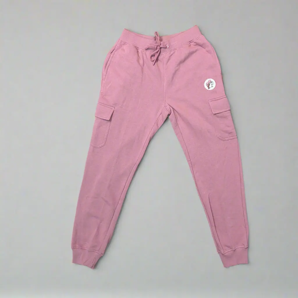 Buc-ee's Fleece Pink Cargo Joggers