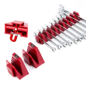 Wrench Organizer Modular System – 12 PCS Magnetic Wrench Organizer for Tool Box Drawer, Modular Wrench Storage Rack - Al