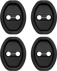 4PCS Upgraded Car Door Latch Guard Cover,Silicone Car Door Lock Cover for Car Door Protector and Noise Reduction,Universal Automotive Exterior Accessories (4 PCS)
