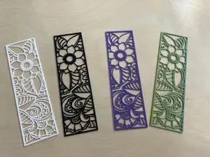 Beautiful 3D flower bookmarks