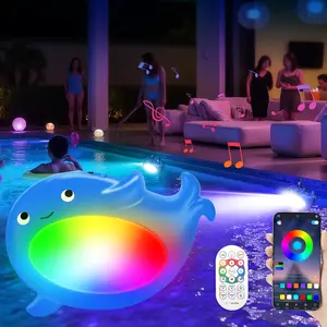 RGBW LED Pool Light, Waterproof LED Pool Light with Smart APP Control & Remote Control, Party Atmosphere Light for Swimming Pool, Fountain, Fish Tank