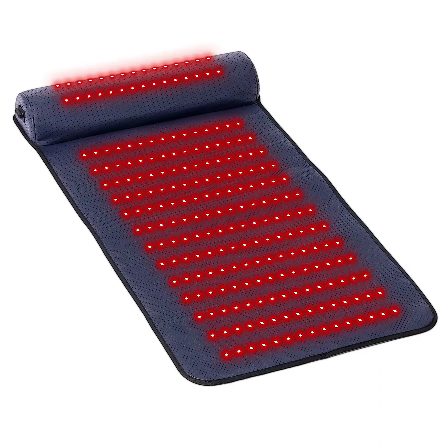 Relax Maelsrom Red Light Therapy Massage Mat with 3D Neck Support & Far Infrared Heat 675 LED Chips 3 Smart Modes for Pain Relief Home Spa Use