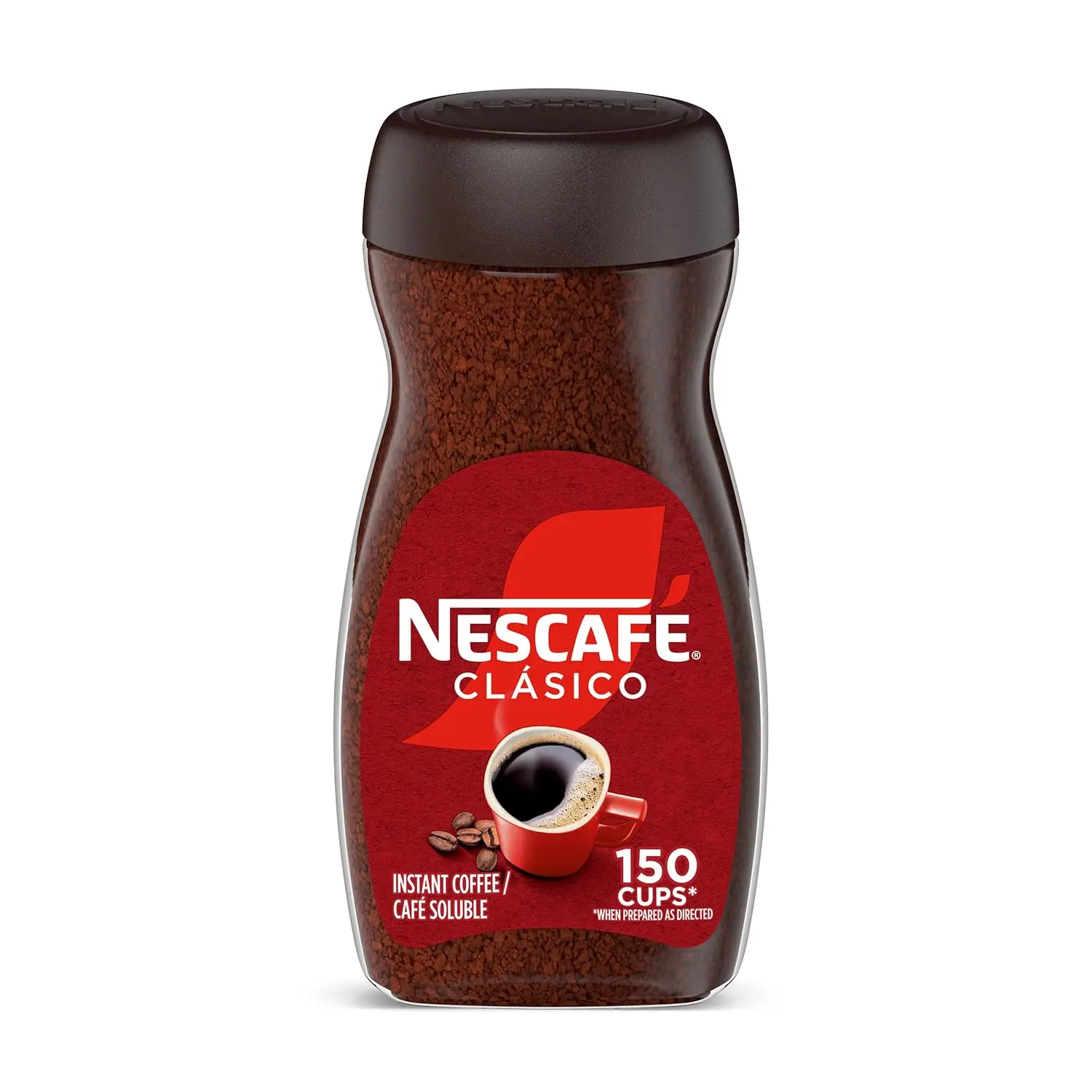 NESCAFÉ Clasico Dark Roast Instant Coffee, 10.5 oz Jar | Smooth dark roast instant coffee; single 10.5 oz jar