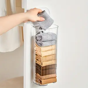 1pc Versatile Slide-Out Storage Organizer with Cover – Wall-Mountable for Underwear & Socks, Space-Saver for Bathroom, Bedroom & Dorm