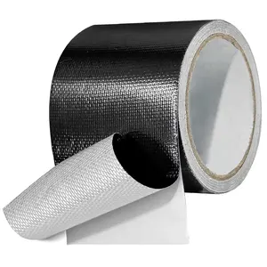 Repair Tape for Fabric, Awning, RV Roof, Underbelly, Tarp, Tent, Sail and Boat Cover Outdoor Repair Patch, Heavy Duty, UVproof, Multipurpose Black