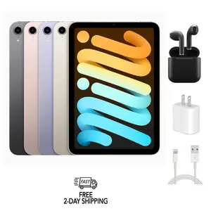 Refurbished Apple iPad Mini 6 A2567 (WiFi) Excellent Condition with Wireless Earbuds & 1 Year Warranty