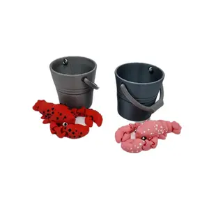 3d printed Crawfish w/bucket fingerines. Decor
