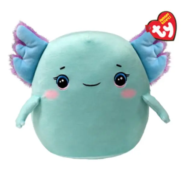 TY Beanie Squishies (Squish-A-Boos) Plush - CHARLIE the Axolotl (10 inch)