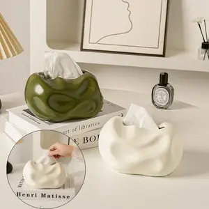 Luxury Ceramic Napkin Stand, Elegant Kitchen Accessory, Durable & Stylish Design, Table Tissue Organizer, Perfect for Dining Room Décor