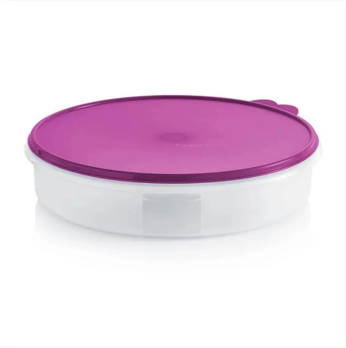 Tupperware 12" Pie Round Keeper Round Freezer Container Leakproof Airtight